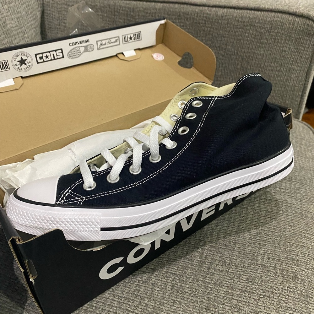 Brand New Converse Black High-Tops